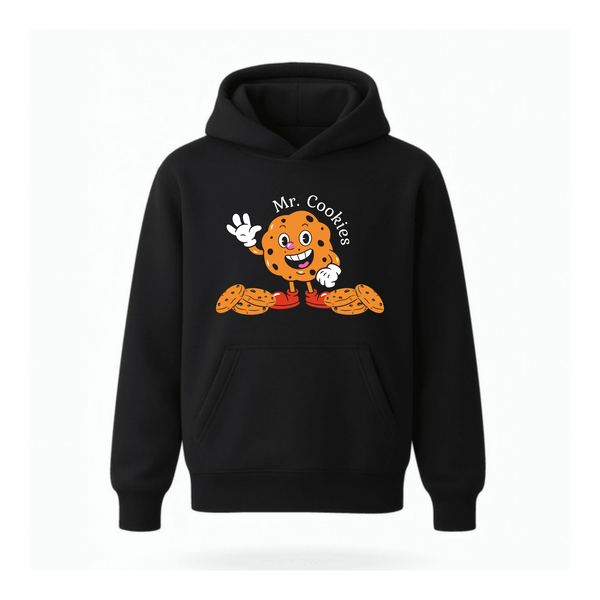 Mr Cookies Humour - Funny Cartoon Graphic Pullover Hoodie