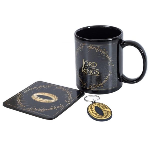 Lord Of The Rings Gift Set (Mug, Coaster &amp; Keychain)