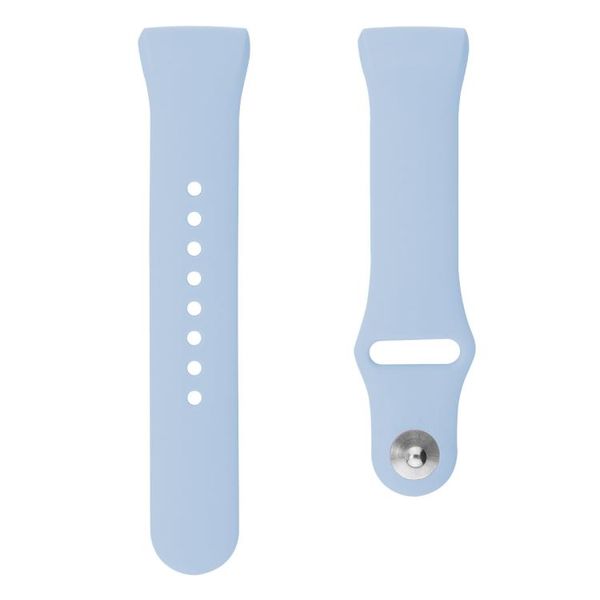 Classic Silicone Strap Compatible with Fitbit Charge 3/4 - Light Blue (Size: L)
