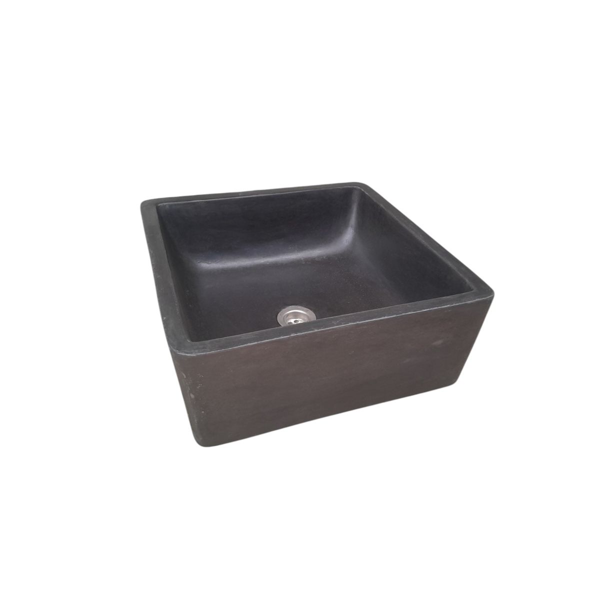 Mermaid's Pond Bespoke Black Concrete Basin/Sink 39x39x16cm