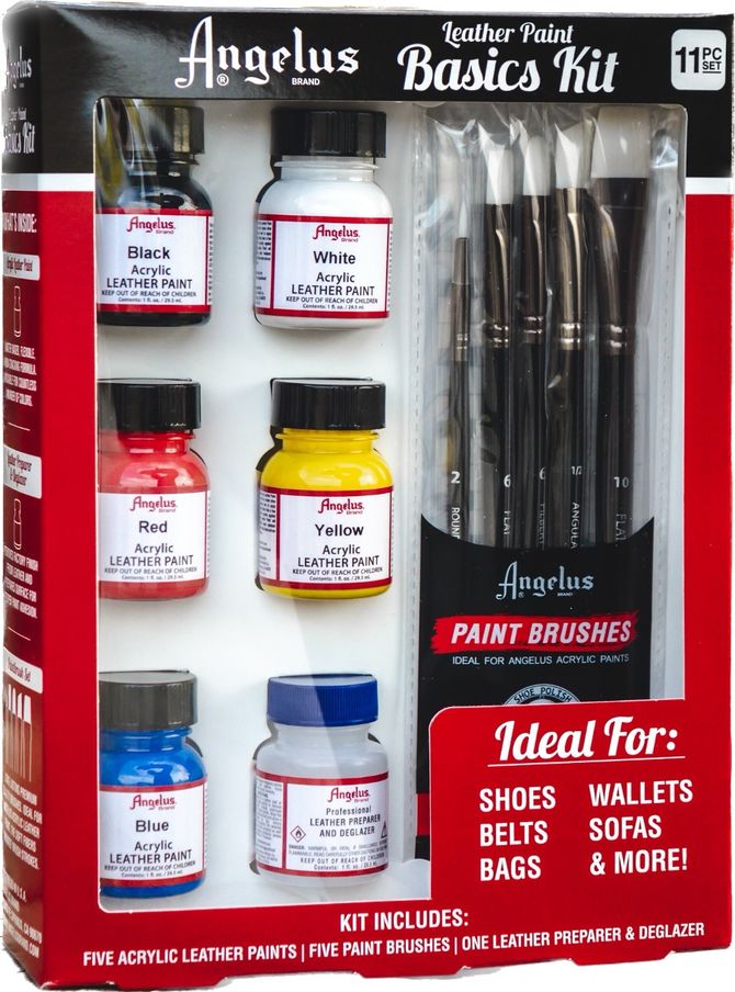  Angelus Leather Paint Kit- Basics Starter Kit Includes