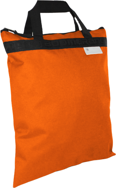 A4 Boomerang Upright Xbag Polyester Book Bag with Handles S-8001 Orange