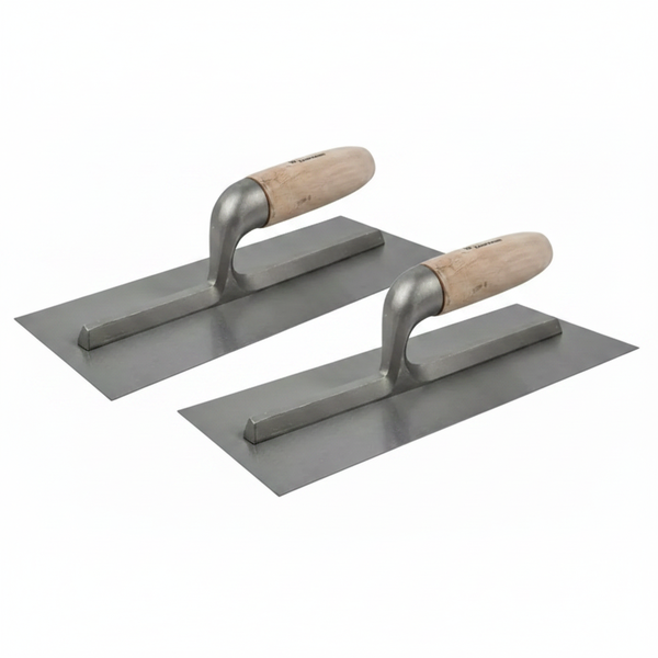 Kaufmann Plastering Trowel 290mm x 120mm Stainless Steel Blade - 2 Pack