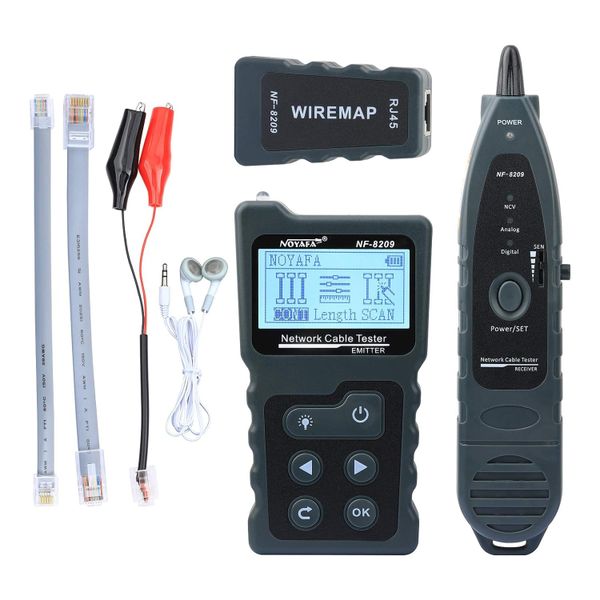 NF-8209 Network Cable Tester with PoE Wire Tracker CAT5e CAT6 CAT6a Cable