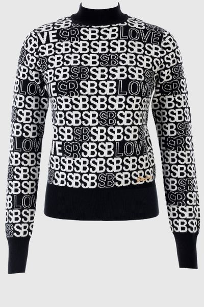 Sissy Boy - Banksy Graffiti Style Long Sleeve Turtle Neck Knit Top