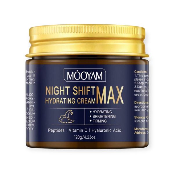 Night Shift Max Hydrating Cream - Anti-Ageing with Peptides &amp; Vitamin C