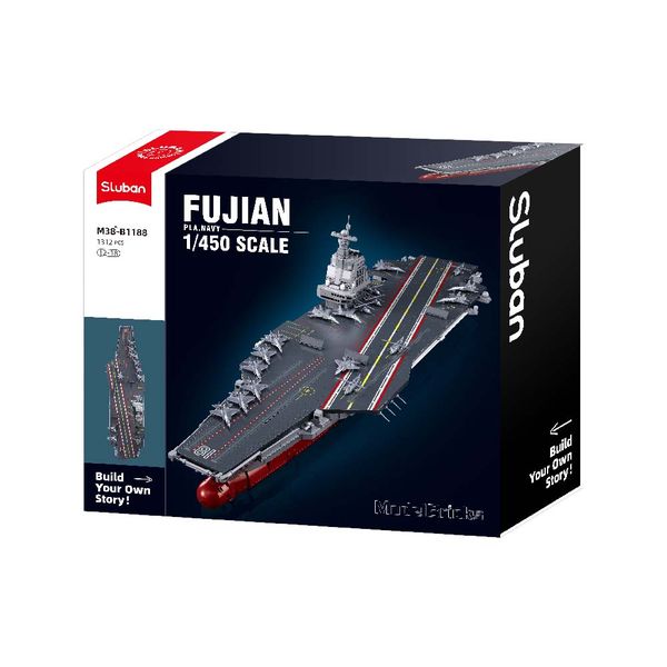 Sluban Building Set: Model Bricks - Aircraft Carrier Shandong - 1312 Piece