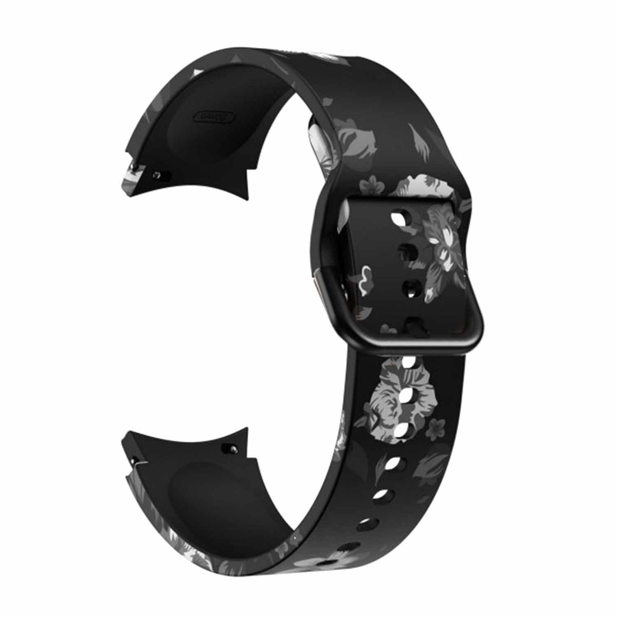 FocusFit Samsung Galaxy Watch 4 Replacement Silicone Floral Strap