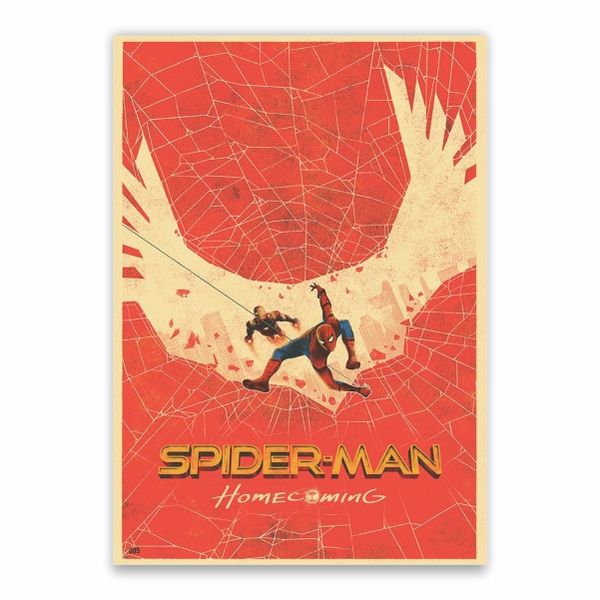 Spiderman Homecoming Cartoon Poster - A1