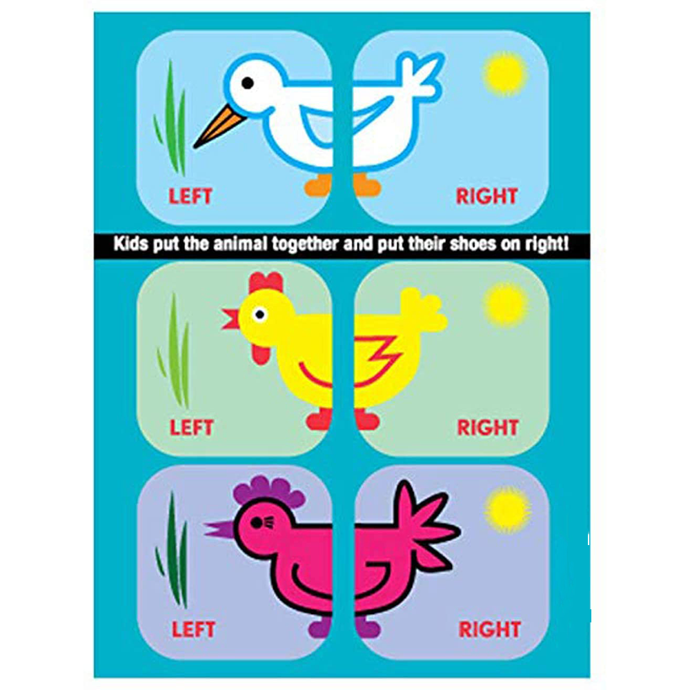 The Original Shoe Label Kimble Left Right Shoe Stickers for Kids