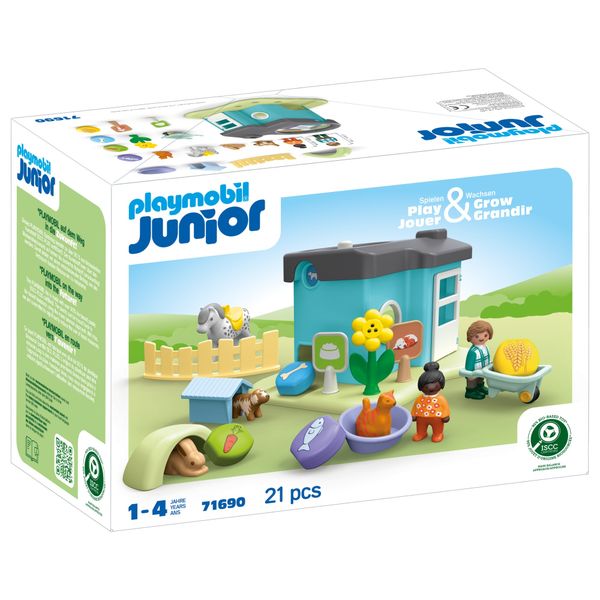 Playmobil Junior - Animal Home with Treat Dispenser (21 Pieces)