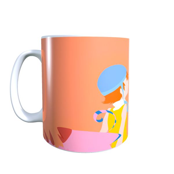 Sora &amp; Biyomon Minimal - Digimon Themed Coffee Mug