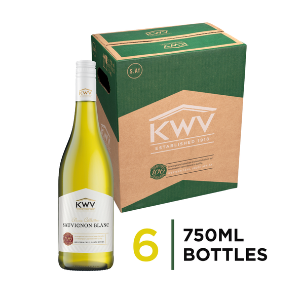 KWV Sauvignon Blanc Wine 6 x 750ml