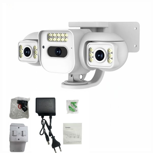 Wifi Security Cameras-3 Lenses, 3 Screens-YOOSEE-IP66