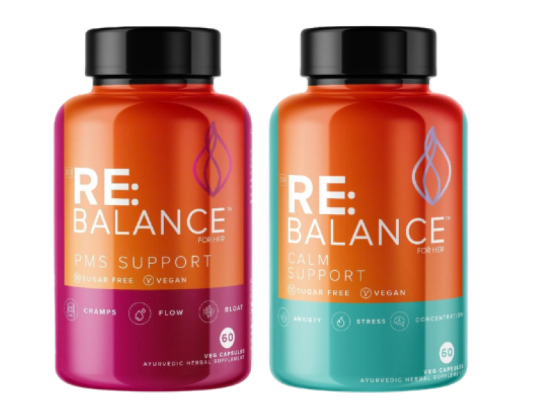 RE:BALANCE PMS Support + Calm Support Duo | Hormone &amp; Stress Balance