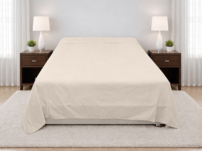 Hotel Collection - White Pepper - Queen Flat Sheet - (30 Piece Pack)