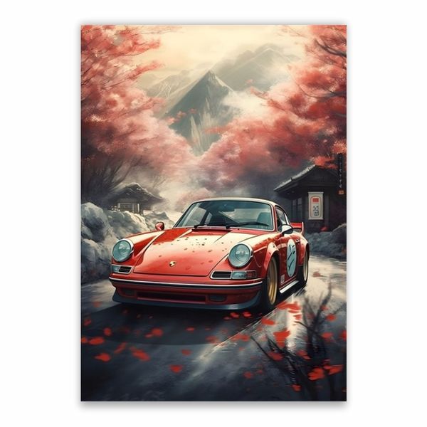 Porsche In Japan Poster - A1