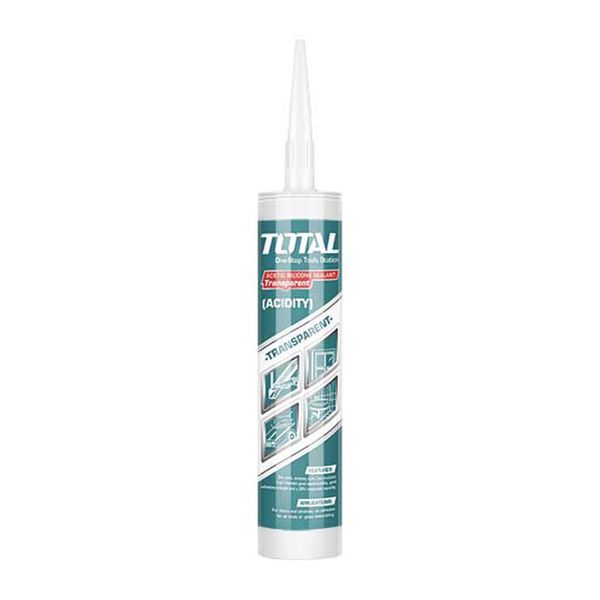 Total Tools 5 Pcs Acetic Silicone Sealant Transparent