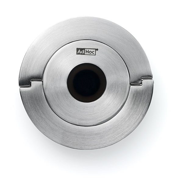 AdHoc Champagne Stopper: Leakproof for Horizontal Storage: CHAMP in Silver