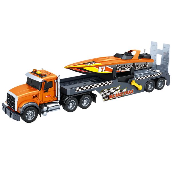 Toystar Trailer &amp; Yacht with Sound, Lights (53cm Long)