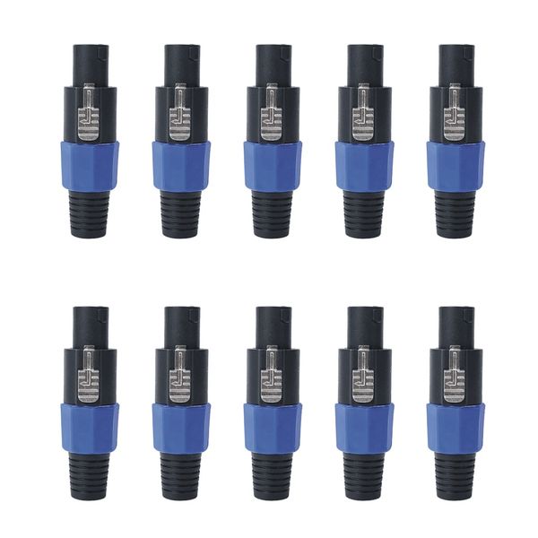 Viper 10 Pack Speakon Long Male Connectors