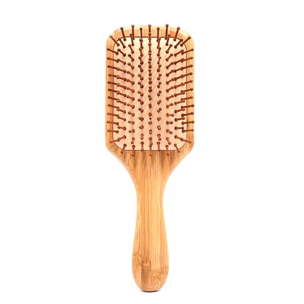 Handmade Bamboo Wood Antistatic Scalp Hair Brush