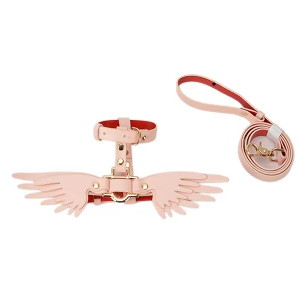 Butterfly Series Pet Chain Dog Leash Wings Decorative Collar-M