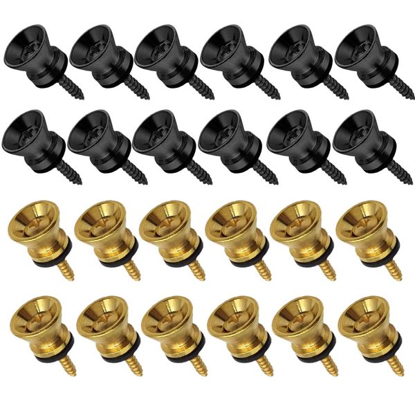 24Pcs Guitar Strap Locks Metal for Acoustic Electric Guitar Ukulele