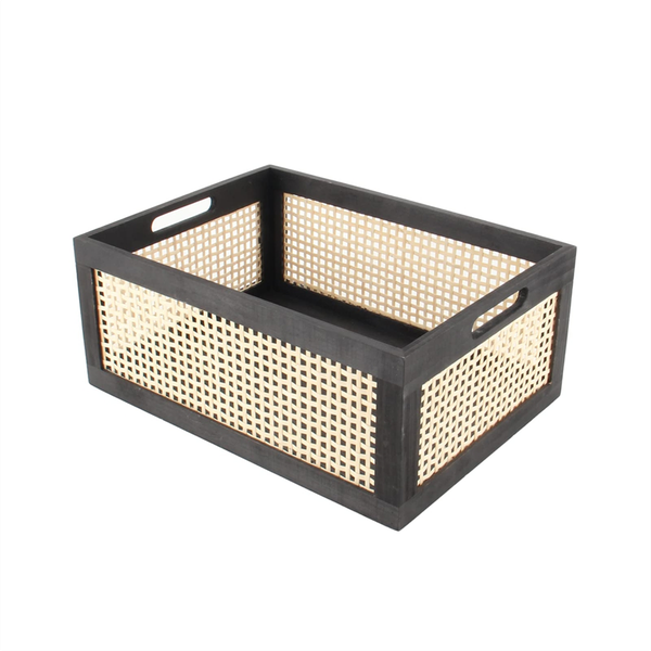 Retro Book Storage Basket Desktop Wooden Box Storage Basket Snacks, Cosmeti