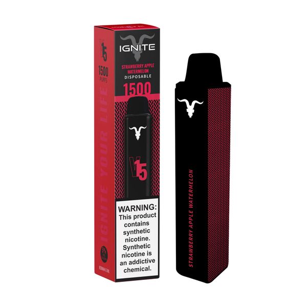 Ignite V15 Disposable Vape Pen - Strawberry Apple Watermelon - 5.1ml