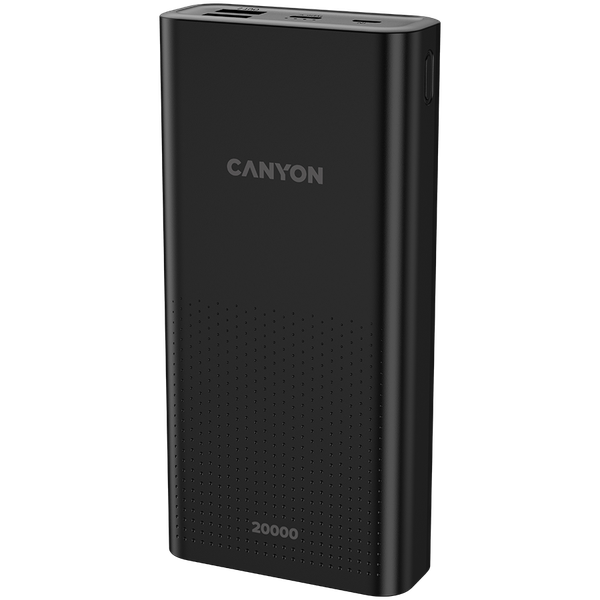 Canyon PB-2001 20,000mAh Power Bank - Black