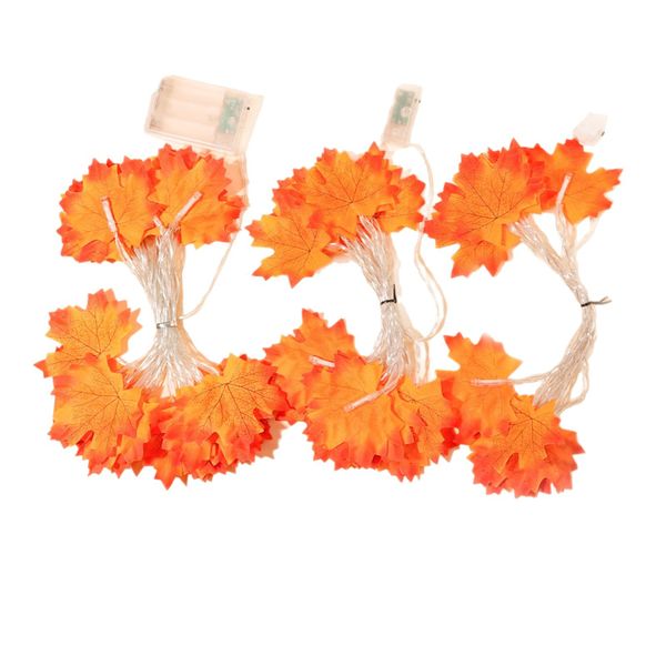 Modern Red Willow Leaf Lights, Warm Holiday Lighting