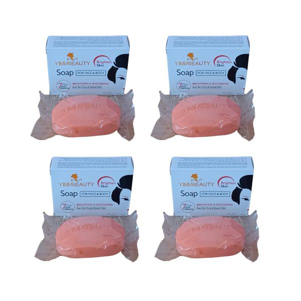 Yimia Beauty Brighten Skin Soap | Face &amp; Body | 4 x 100g Pack