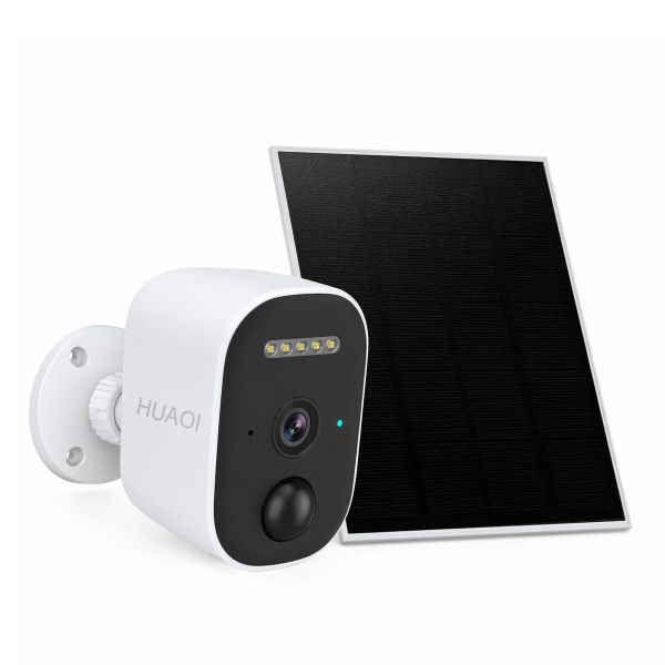 Outdoor Solar Security Camera 4MP,4G SIM Supported,8000mAh Battery HUAOI