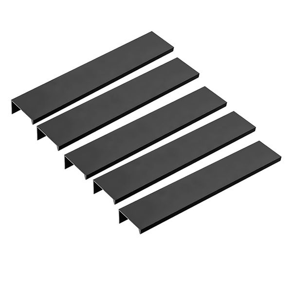 ROCO Cupboard and Drawer Handle Cover Matt Black 96mm ( 5 Pack )
