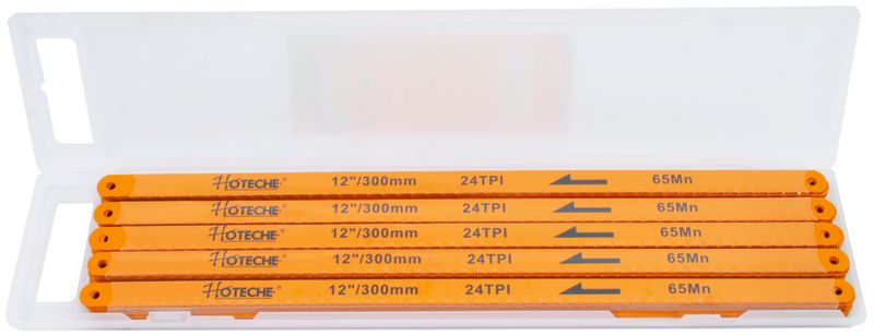 Hoteche - Pack of 100 - 300 mm High Carbon Hacksaw Blades - 24 TPI