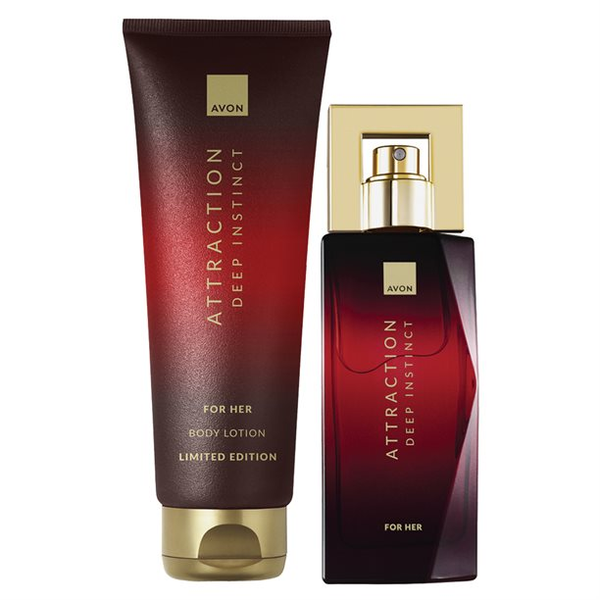 Avon - Attraction Deep Instinct 2 Piece Perfume &amp; Body Lotion Set for Her