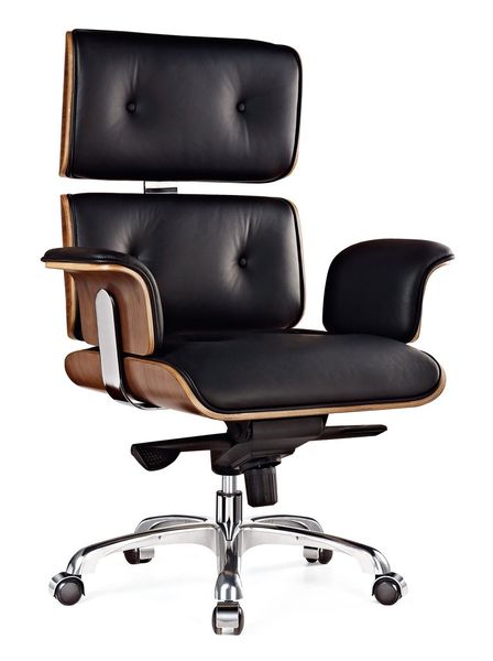 Black Pleather Executive Director High Back Office Chair
