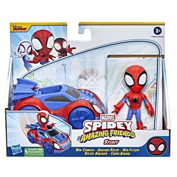 Marvel Spidey Amazing Friends-Vehicle And Figure Spidey