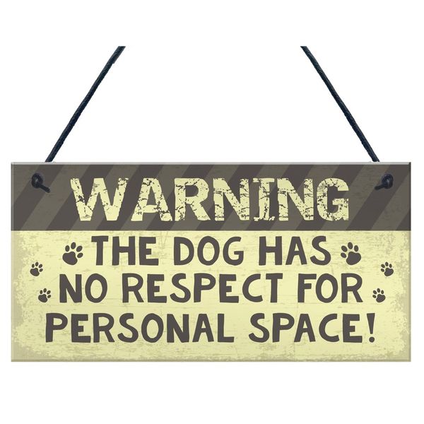 Decor Vintage Plaque Funny Dog Sign For Home - 20cm