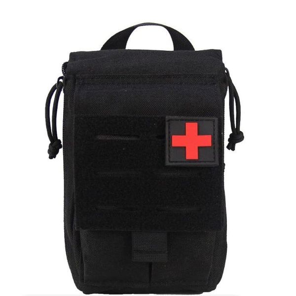 Portable Black First Aid/Survival Bag
