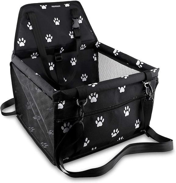 Redisson Portable Pet Booster Car Seat with Clip-On Safety Leash&amp; PVC Frame