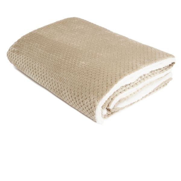 George &amp; Mason - Honeycombe Sherpa Throw