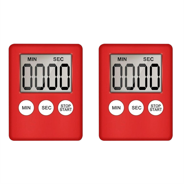 Digital Kitchen Timer Timer Egg Timer For Work 2 Pack White
