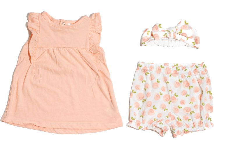 Baby Girl Dress set with Shorts &amp; Headband