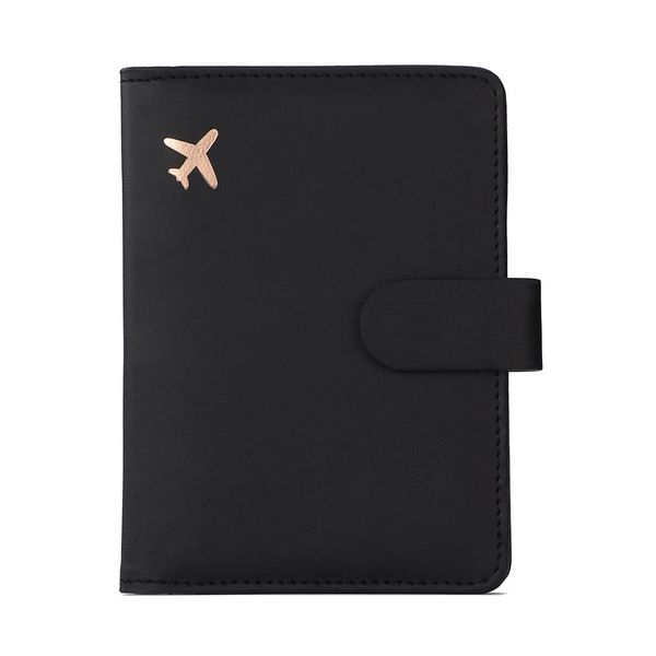 PU Leather Rfid Blocking Travel Wallet Passport Holder with Pen Holder