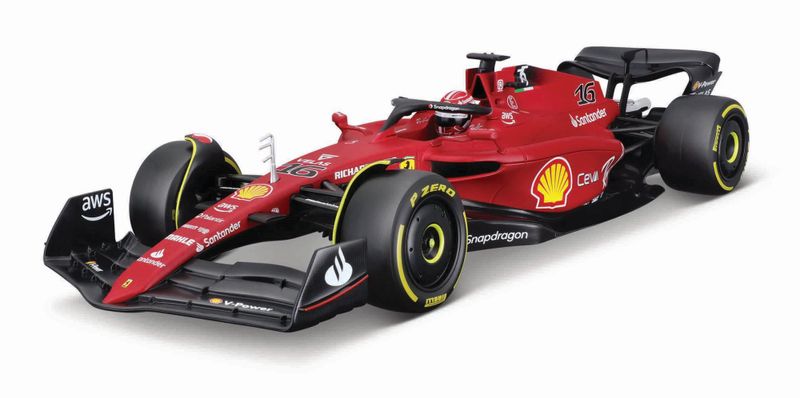 Bburago 1/18 Ferrari F1-75 2022 - #16 Charles Leclerc (31cm Long)
