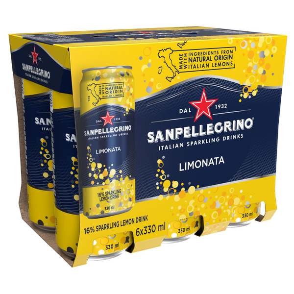 San Pellegrino Limonata Italian Sparkling Drink 6x330ml