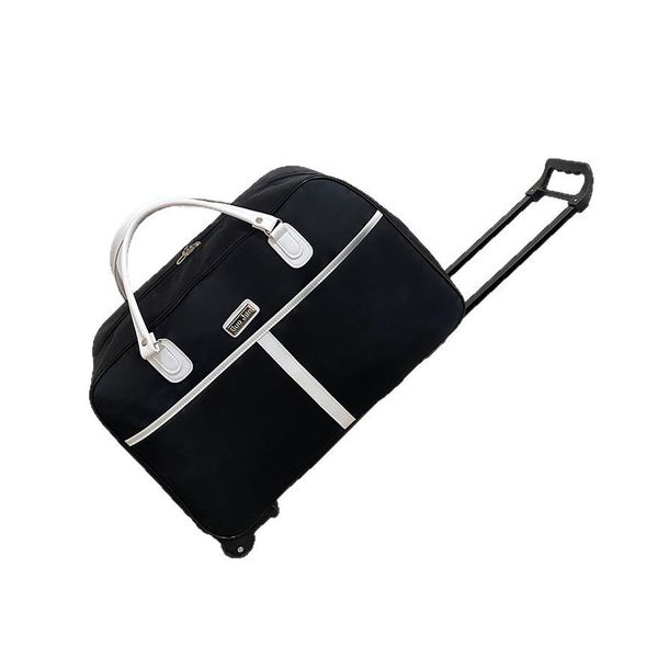 Duffel Bag with Rolling Wheel Water-Resistant Carry On Suitcase Weekend Bag