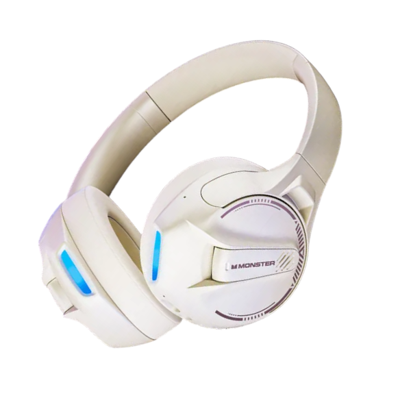 Monster - XKH03 - Dual Stereo Sound Headset With High Sensitive Mic - White